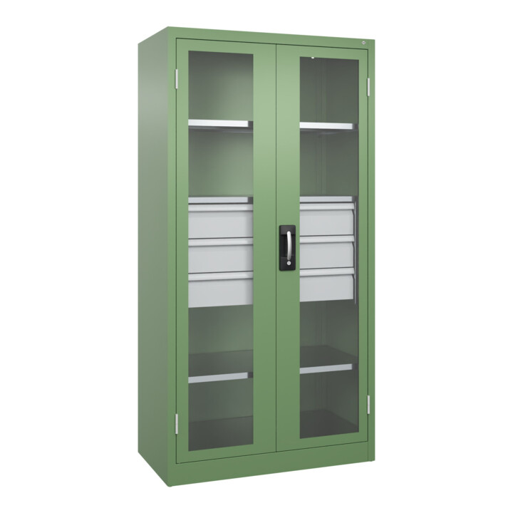 C+P Schwerlastschrank Acurado Pro 1950 x 1000 x 500mm mit Schubladen