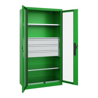 C+P Schwerlastschrank Acurado Pro 1950 x 1000 x 500mm mit Schubladen
