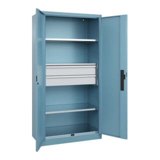 C+P Schwerlastschrank Acurado Pro 1950 x 1000 x 500mm mit Schubladen