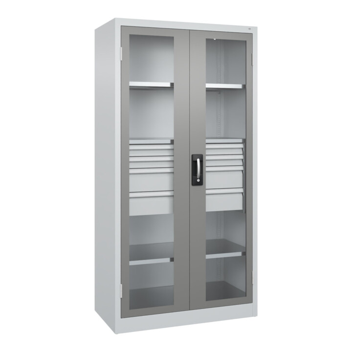 C+P Schwerlastschrank Acurado Pro 1950 x 1000 x 500mm mit Schubladen