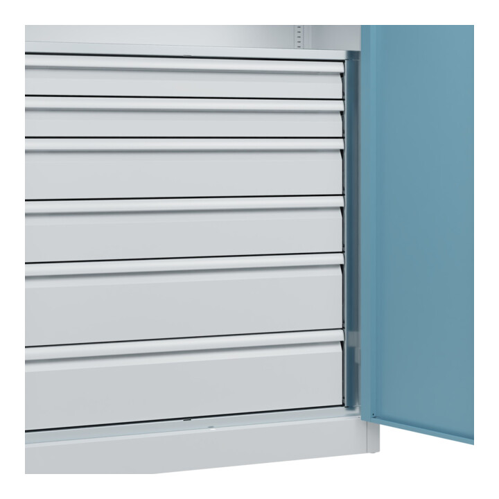 C+P Schwerlastschrank Acurado Pro 1950 x 1000 x 500mm mit Schubladen