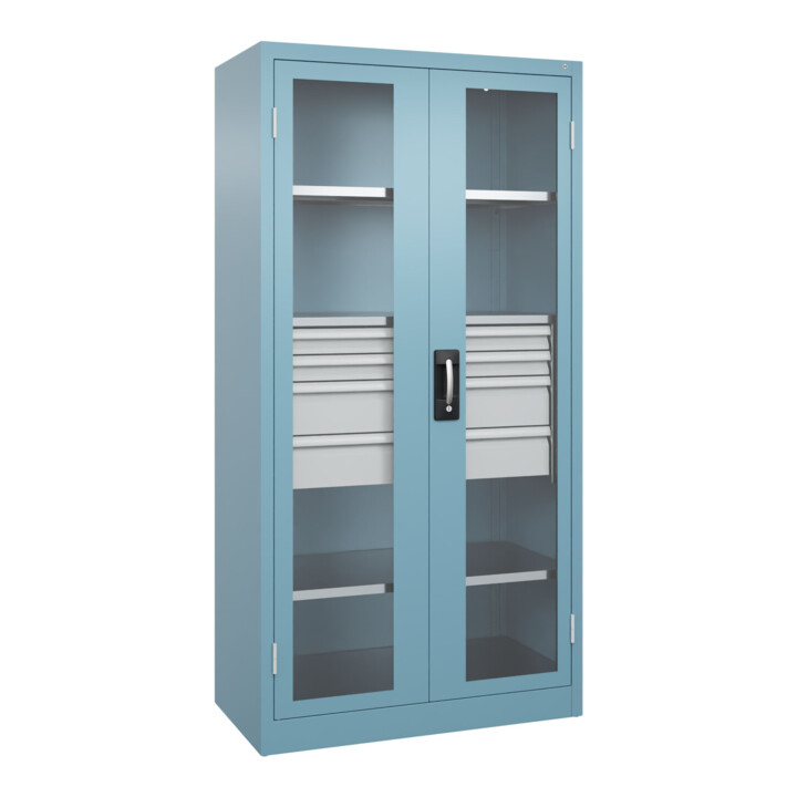 C+P Schwerlastschrank Acurado Pro 1950 x 1000 x 500mm mit Schubladen