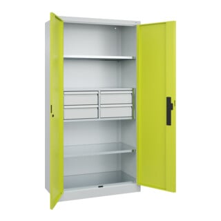 C+P Schwerlastschrank Acurado Pro 1950 x 1000 x 500mm mit Schubladen