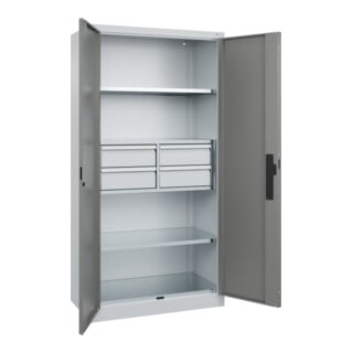 C+P Schwerlastschrank Acurado Pro 1950 x 1000 x 500mm mit Schubladen
