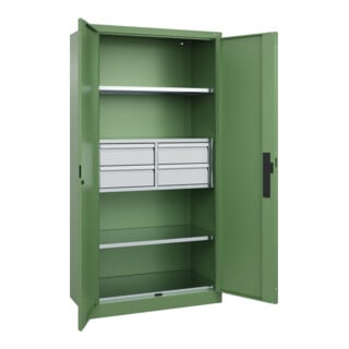 C+P Schwerlastschrank Acurado Pro 1950 x 1000 x 500mm mit Schubladen