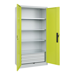 C+P Schwerlastschrank Acurado Pro 1950 x 1000 x 500mm mit Schubladen