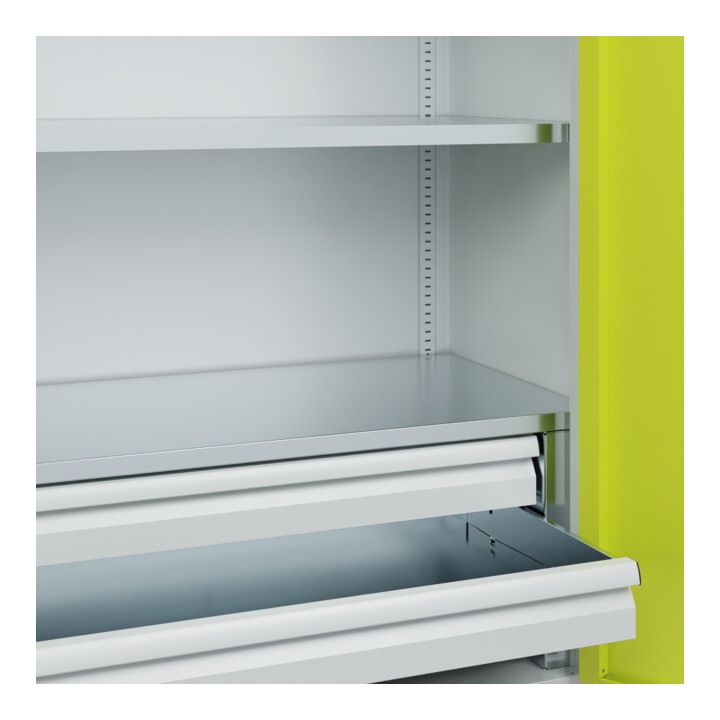 C+P Schwerlastschrank Acurado Pro 1950 x 1000 x 500mm mit Schubladen