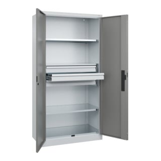 C+P Schwerlastschrank Acurado Pro 1950 x 1000 x 500mm mit Schubladen