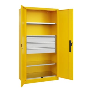 C+P Schwerlastschrank Acurado Pro 1950 x 1000 x 500mm RAL 1023