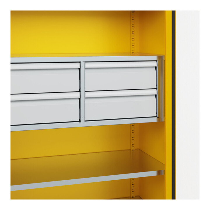 C+P Schwerlastschrank Acurado Pro 1950 x 1000 x 500mm RAL 1023
