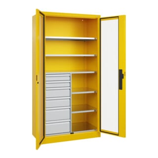 C+P Schwerlastschrank Acurado Pro 1950 x 1000 x 500mm RAL 1023