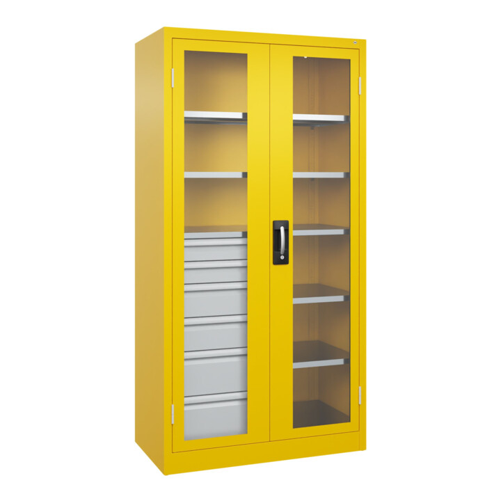 C+P Schwerlastschrank Acurado Pro 1950 x 1000 x 500mm RAL 1023
