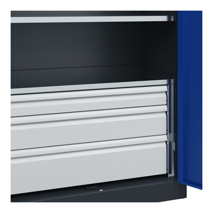C+P Schwerlastschrank Acurado Pro 1950 x 1000 x 600 mm 7016/5010