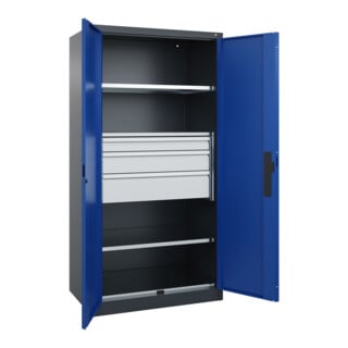 C+P Schwerlastschrank Acurado Pro 1950 x 1000 x 600 mm 7016/5010
