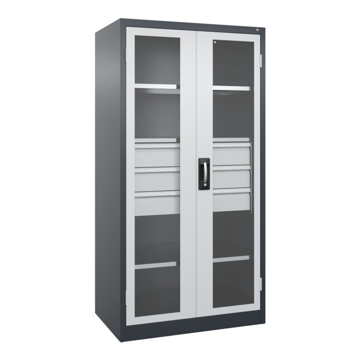 C+P Schwerlastschrank Acurado Pro 1950 x 1000 x 600 mm 7016/7035