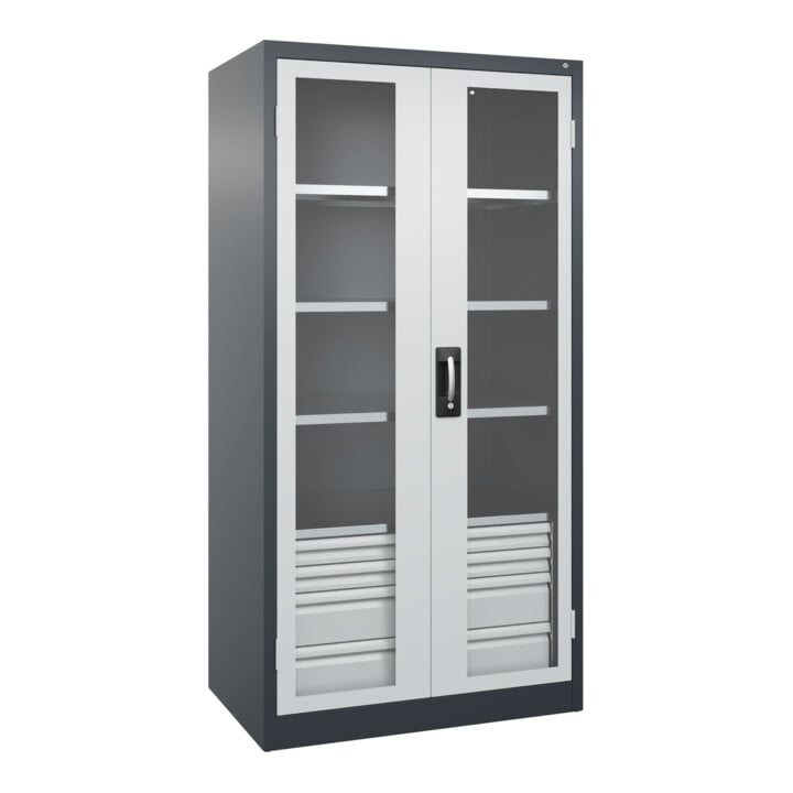 C+P Schwerlastschrank Acurado Pro 1950 x 1000 x 600 mm 7016/7035