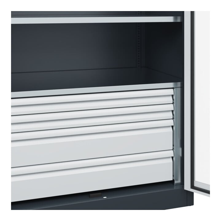 C+P Schwerlastschrank Acurado Pro 1950 x 1000 x 600 mm 7016/7035