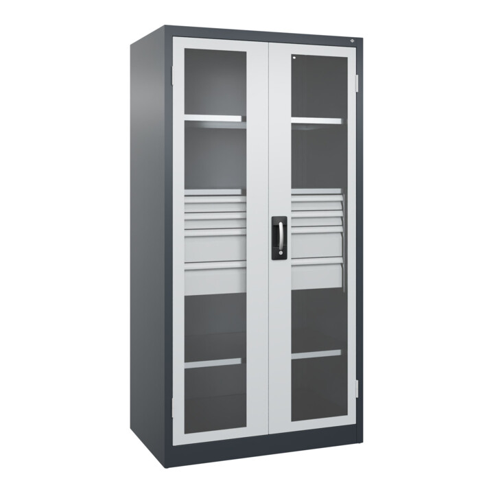 C+P Schwerlastschrank Acurado Pro 1950 x 1000 x 600 mm 7016/7035