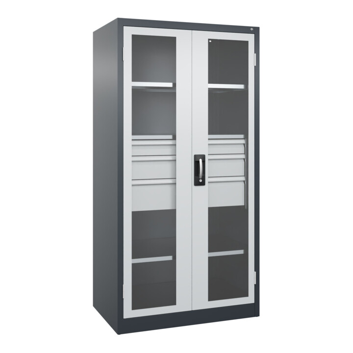 C+P Schwerlastschrank Acurado Pro 1950 x 1000 x 600 mm 7016/7035