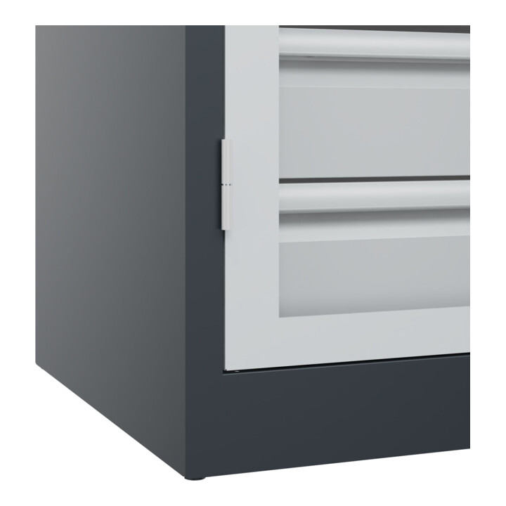 C+P Schwerlastschrank Acurado Pro 1950 x 1000 x 600 mm 7016/7035