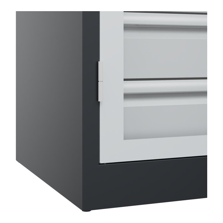 C+P Schwerlastschrank Acurado Pro 1950 x 1000 x 600 mm 7021/7035