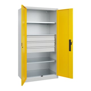 C+P Schwerlastschrank Acurado Pro 1950 x 1000 x 600 mm 7035/1023