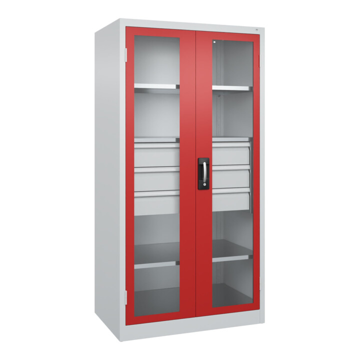 C+P Schwerlastschrank Acurado Pro 1950 x 1000 x 600 mm 7035/3000