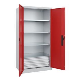 C+P Schwerlastschrank Acurado Pro 1950 x 1000 x 600 mm 7035/3000