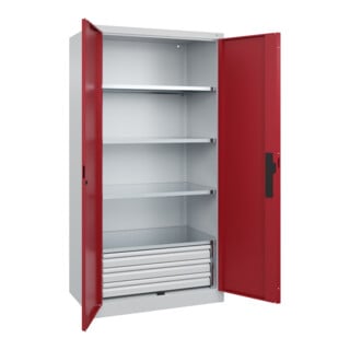 C+P Schwerlastschrank Acurado Pro 1950 x 1000 x 600 mm 7035/3003