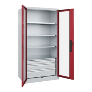 C+P Schwerlastschrank Acurado Pro 1950 x 1000 x 600 mm 7035/3003