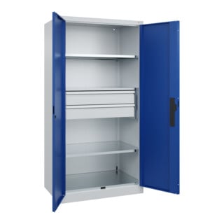 C+P Schwerlastschrank Acurado Pro 1950 x 1000 x 600 mm 7035/5010