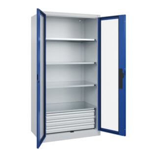 C+P Schwerlastschrank Acurado Pro 1950 x 1000 x 600 mm 7035/5010