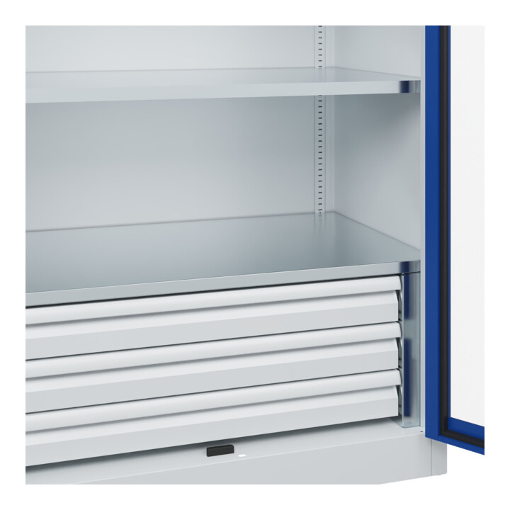 C+P Schwerlastschrank Acurado Pro 1950 x 1000 x 600 mm 7035/5010