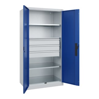 C+P Schwerlastschrank Acurado Pro 1950 x 1000 x 600 mm 7035/5010