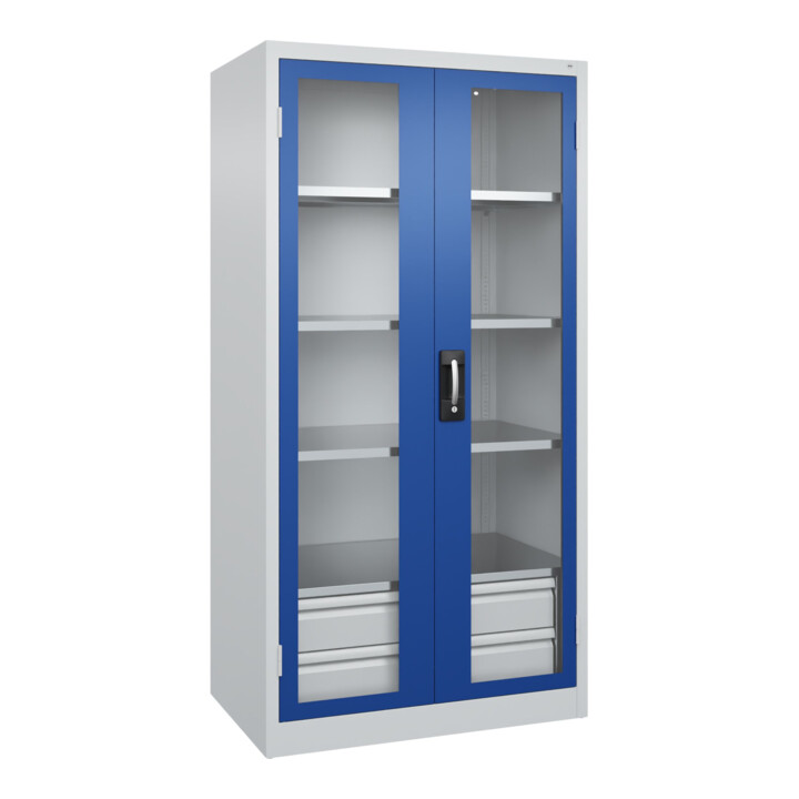 C+P Schwerlastschrank Acurado Pro 1950 x 1000 x 600 mm 7035/5010