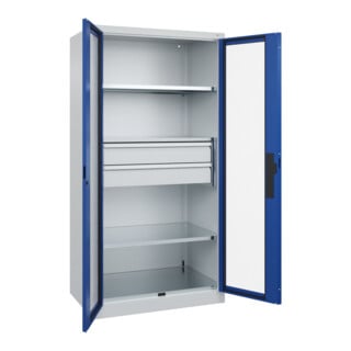 C+P Schwerlastschrank Acurado Pro 1950 x 1000 x 600 mm 7035/5010