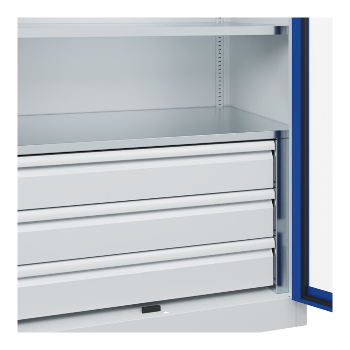 C+P Schwerlastschrank Acurado Pro 1950 x 1000 x 600 mm 7035/5010