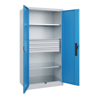 C+P Schwerlastschrank Acurado Pro 1950 x 1000 x 600 mm 7035/5012