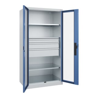 C+P Schwerlastschrank Acurado Pro 1950 x 1000 x 600 mm 7035/5023