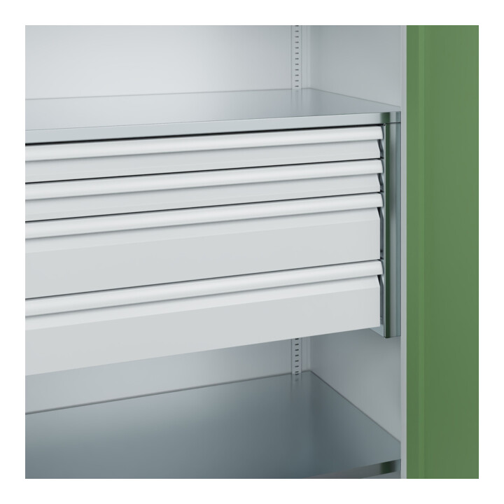 C+P Schwerlastschrank Acurado Pro 1950 x 1000 x 600 mm 7035/6011