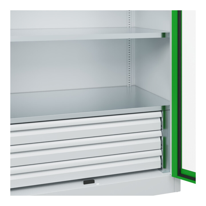 C+P Schwerlastschrank Acurado Pro 1950 x 1000 x 600 mm 7035/6037