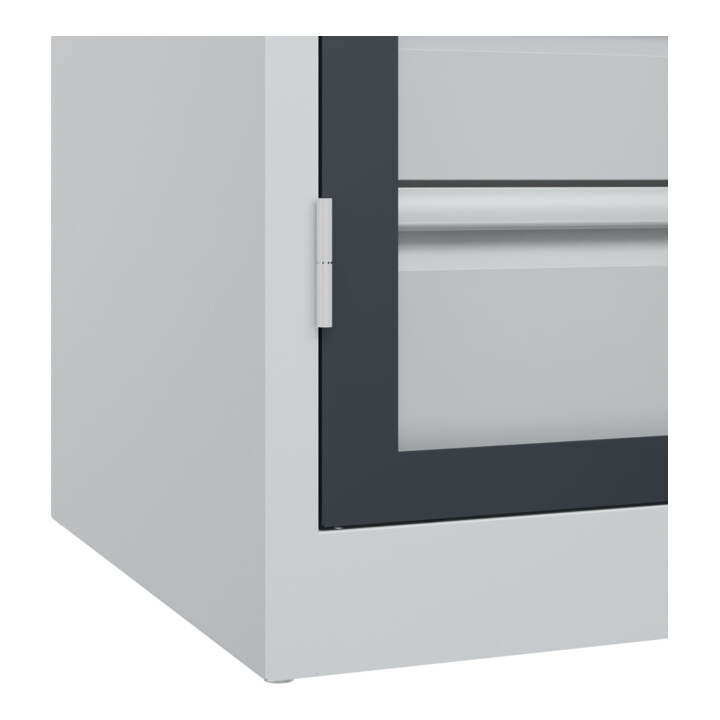 C+P Schwerlastschrank Acurado Pro 1950 x 1000 x 600 mm 7035/7016