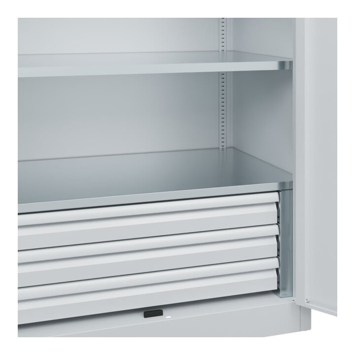 C+P Schwerlastschrank Acurado Pro 1950 x 1000 x 600 mm 7035/7035
