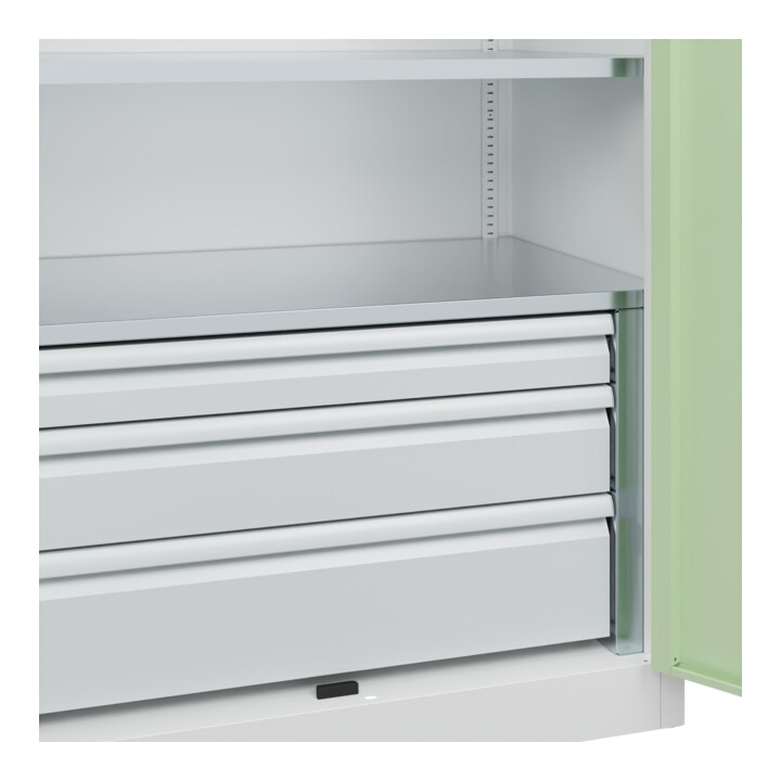 C+P Schwerlastschrank Acurado Pro 1950 x 1000 x 600 mm 9016/6019