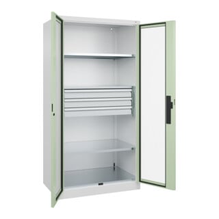 C+P Schwerlastschrank Acurado Pro 1950 x 1000 x 600 mm 9016/6019