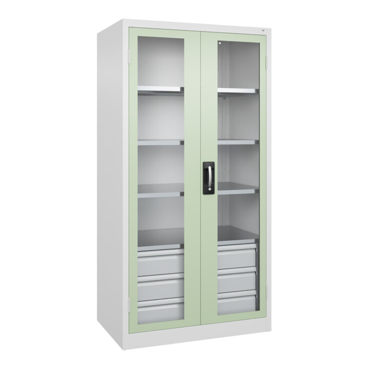 C+P Schwerlastschrank Acurado Pro 1950 x 1000 x 600 mm 9016/6019