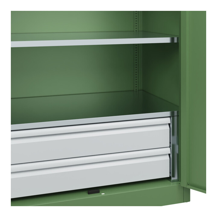 C+P Schwerlastschrank Acurado Pro 1950 x 1000 x 600 mm mit Schubladen