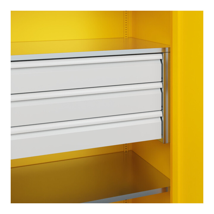C+P Schwerlastschrank Acurado Pro 1950 x 1000 x 600 mm mit Schubladen