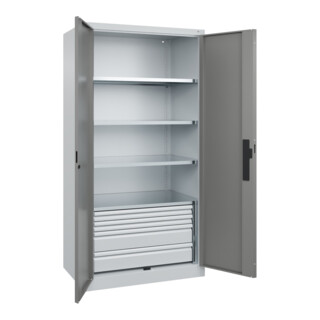 C+P Schwerlastschrank Acurado Pro 1950 x 1000 x 600 mm mit Schubladen