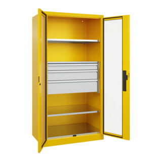 C+P Schwerlastschrank Acurado Pro 1950 x 1000 x 600 mm mit Schubladen
